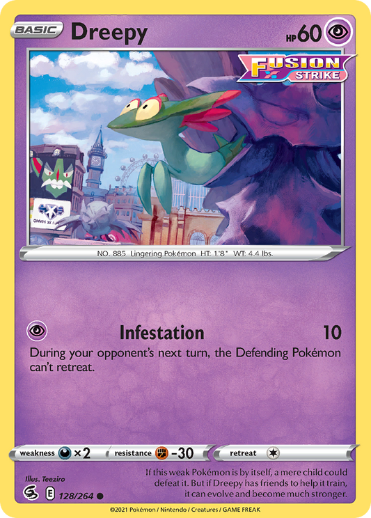 Dreepy 128/264 Common | Fusion Strike | Pokemon Card