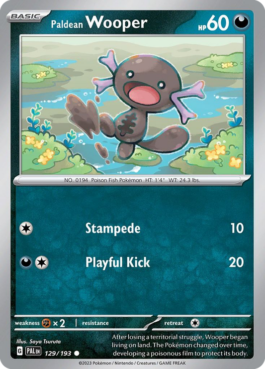 Paldean Wooper 129/193 Common | Paldea Evolved | Pokemon Card