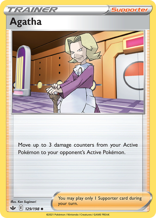 Agatha 129/198 Uncommon | Chilling Reign | Pokemon Card