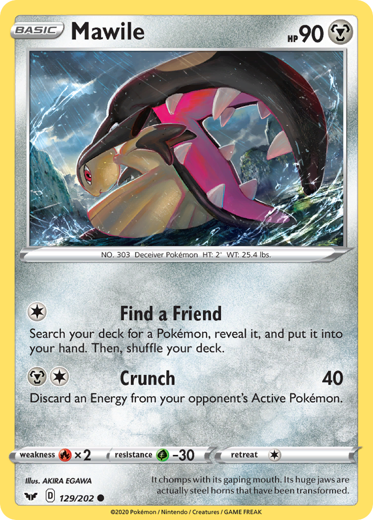 Mawile 129/202 Common | Sword & Shield | Pokemon Card