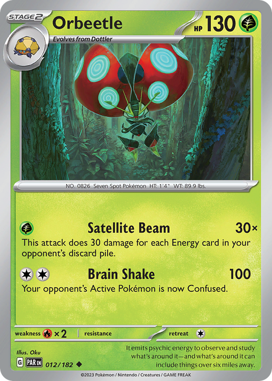 Orbeetle 12/182 Uncommon | Paradox Rift | Pokemon Card