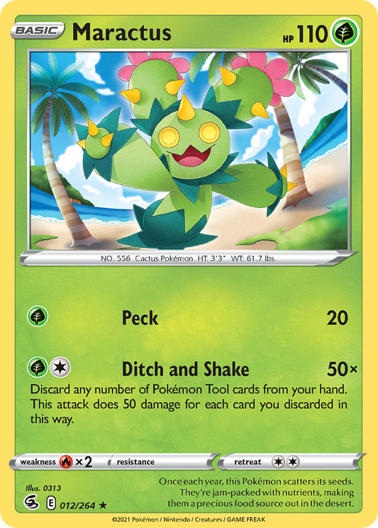 Maractus 12/264 Rare Holo | Fusion Strike | Pokemon Card