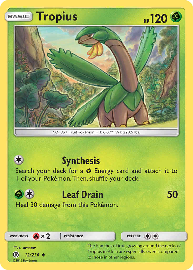 Tropius 12/236 Uncommon | Cosmic Eclipse | Pokemon Card