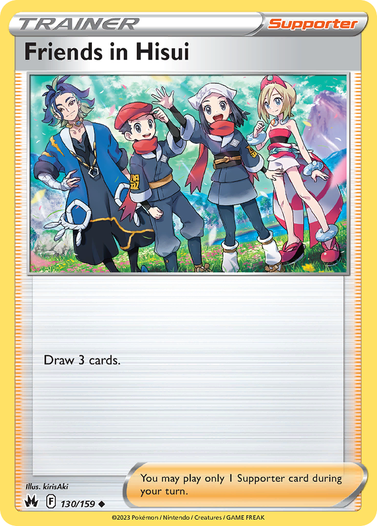 Friends in Hisui 130/159 Uncommon | Crown Zenith | Pokemon Card