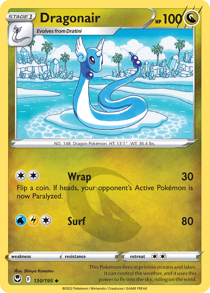 Dragonair 130/195 Uncommon | Silver Tempest | Pokemon Card