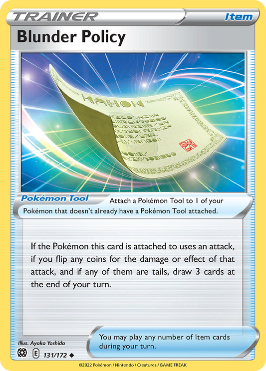 Blunder Policy 131/172 Uncommon | Brilliant Stars | Pokemon Card