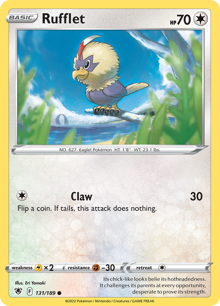 Rufflet 131/189 Common | Astral Radiance | Pokemon Card