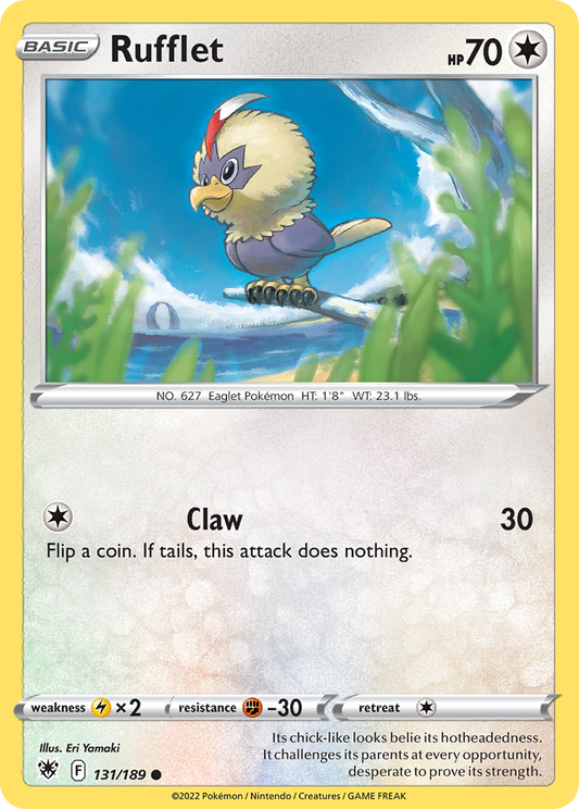 Rufflet 131/189 Common | Astral Radiance | Pokemon Card