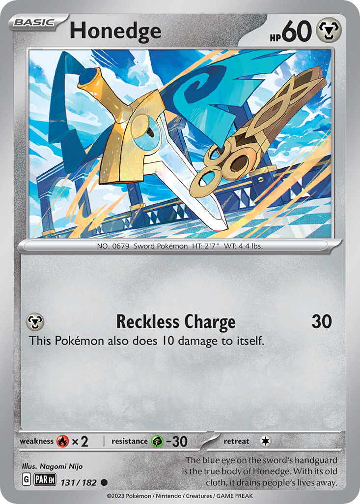 Honedge 131/182 Common | Paradox Rift | Pokemon Card