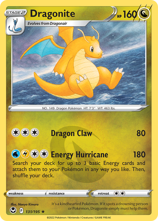 Dragonite 131/195 Rare Holo | Silver Tempest | Pokemon Card