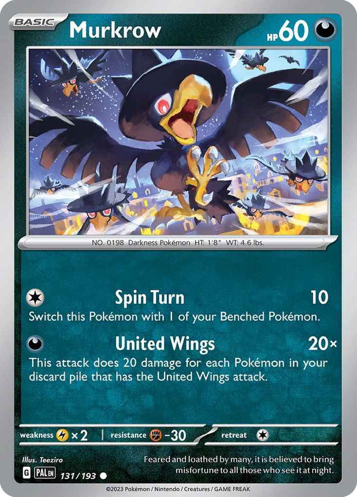 Murkrow 131/193 Common | Paldea Evolved | Pokemon Card