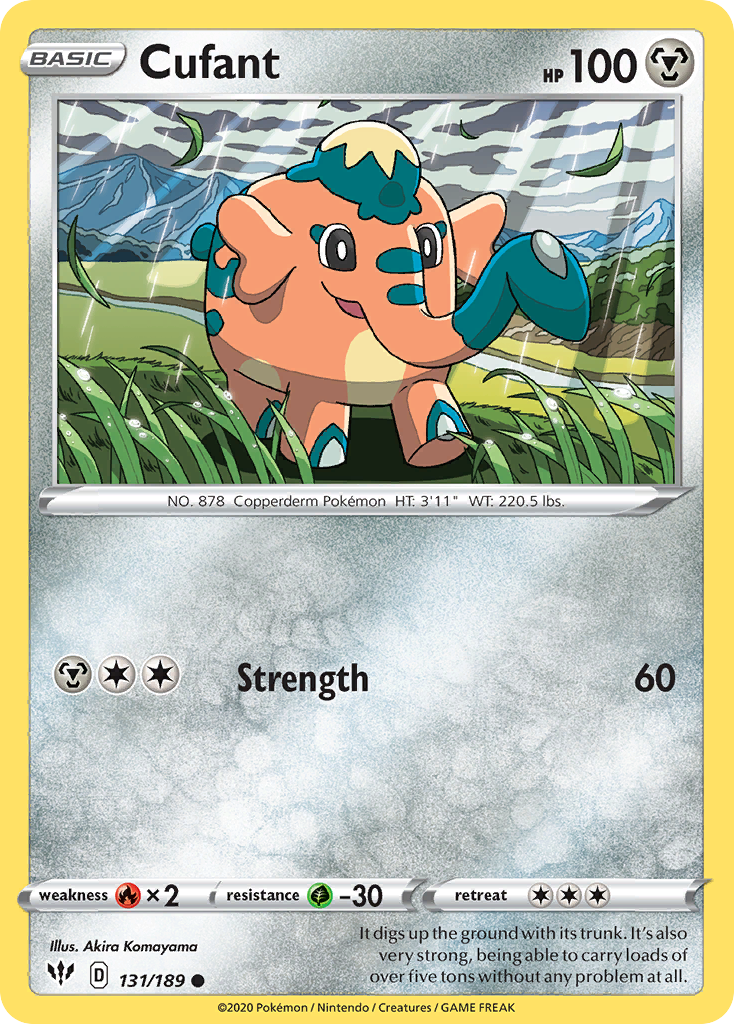 Cufant 131/189 Common | Darkness Ablaze | Pokemon Card