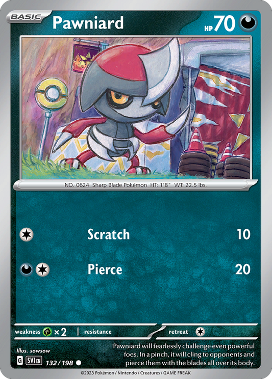 Pawniard 132/198 Common | Scarlet & Violet | Pokemon Card