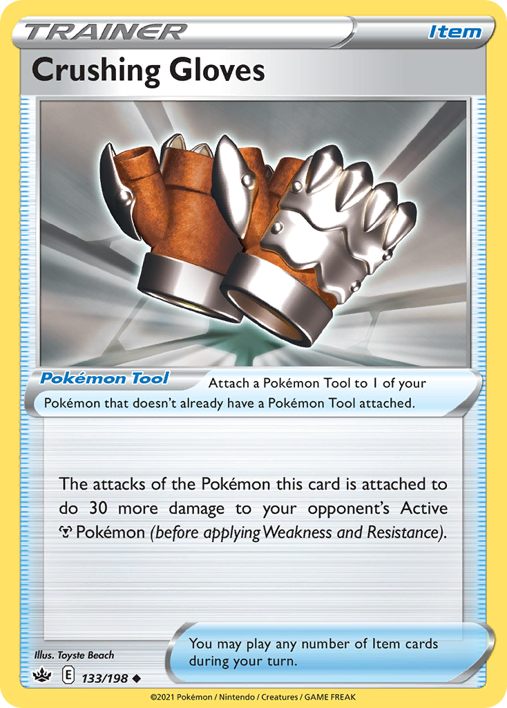 Crushing Gloves 133/198 Uncommon | Chilling Reign | Pokemon Card