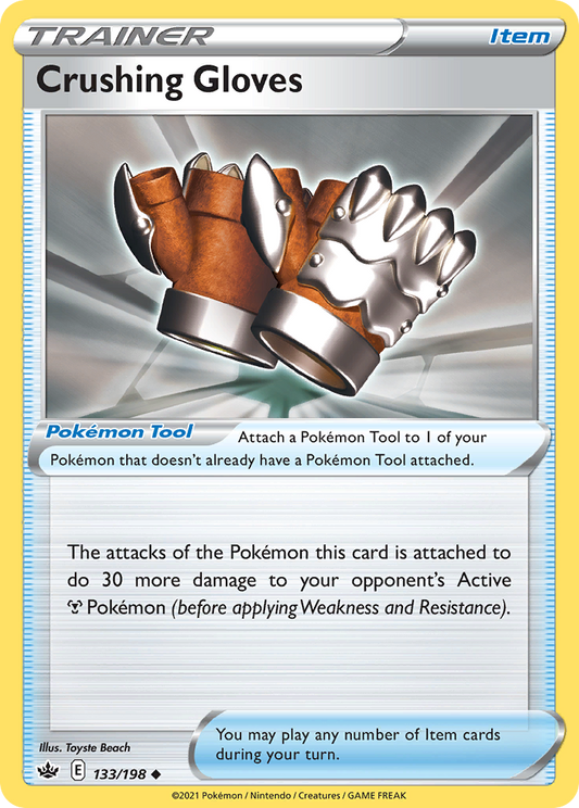 Crushing Gloves 133/198 Uncommon | Chilling Reign | Pokemon Card