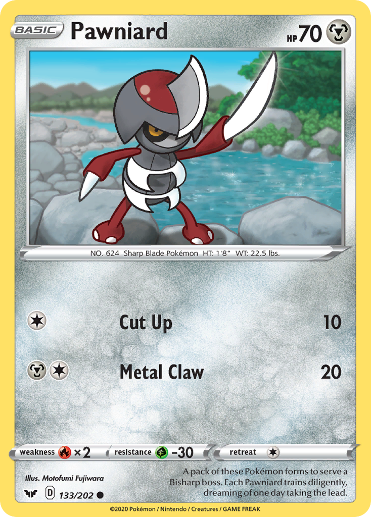 Pawniard 133/202 Common | Sword & Shield | Pokemon Card