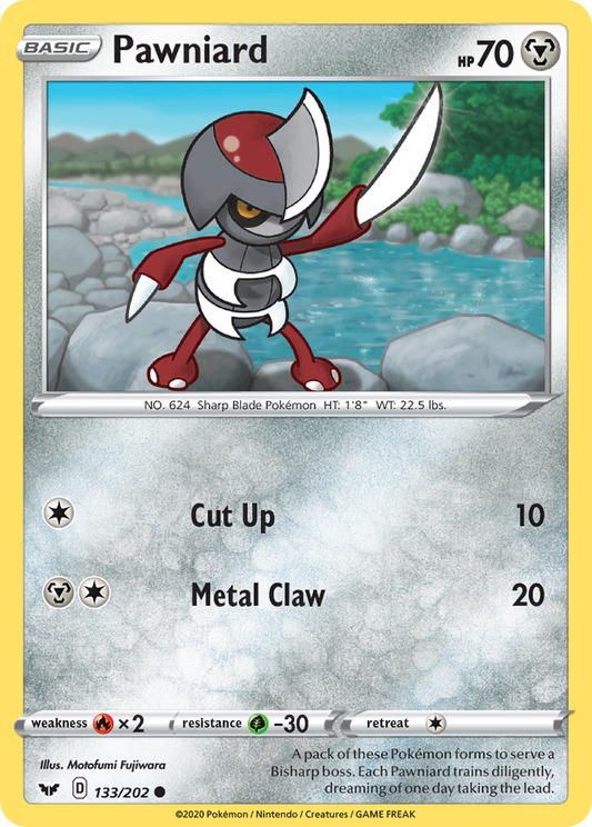 Pawniard 133/202 Common | Sword & Shield | Pokemon Card