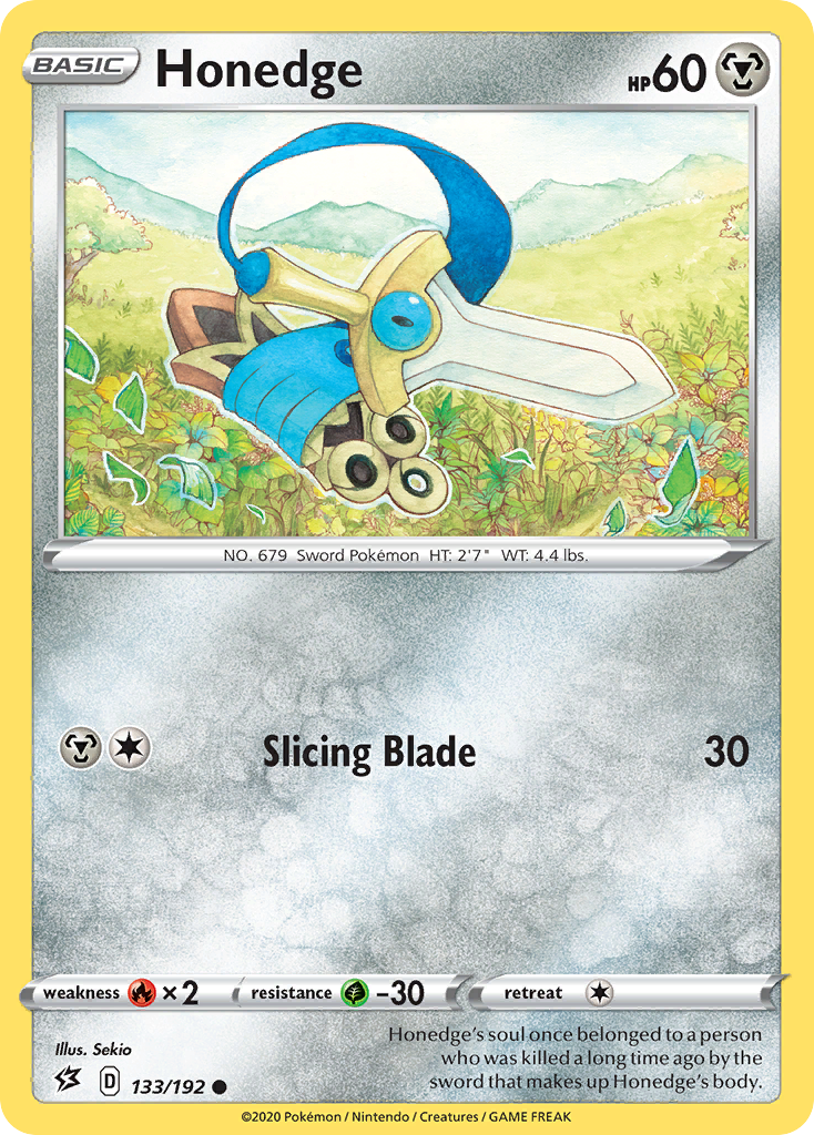 Honedge 133/192 Common | Rebel Clash | Pokemon Card