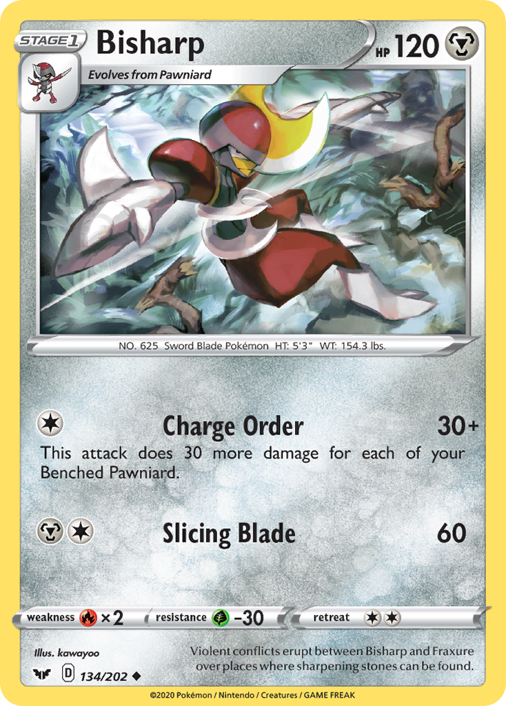 Bisharp 134/202 Uncommon | Sword & Shield | Pokemon Card