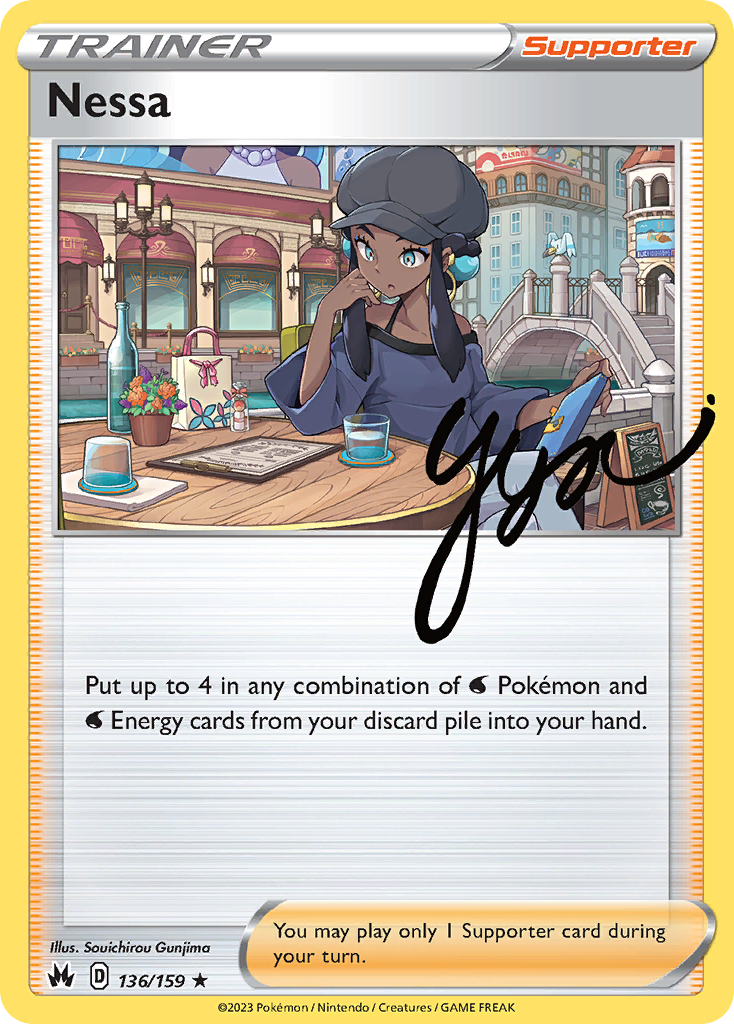 Nessa 136/159 Rare Holo | Crown Zenith | Pokemon Card