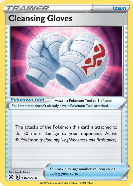 Cleansing Gloves 136/172 Uncommon | Brilliant Stars | Pokemon Card