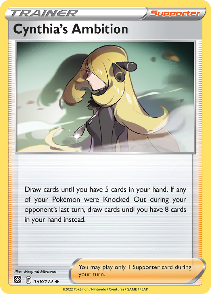 Cynthia's Ambition 138/172 Uncommon | Brilliant Stars | Pokemon Card