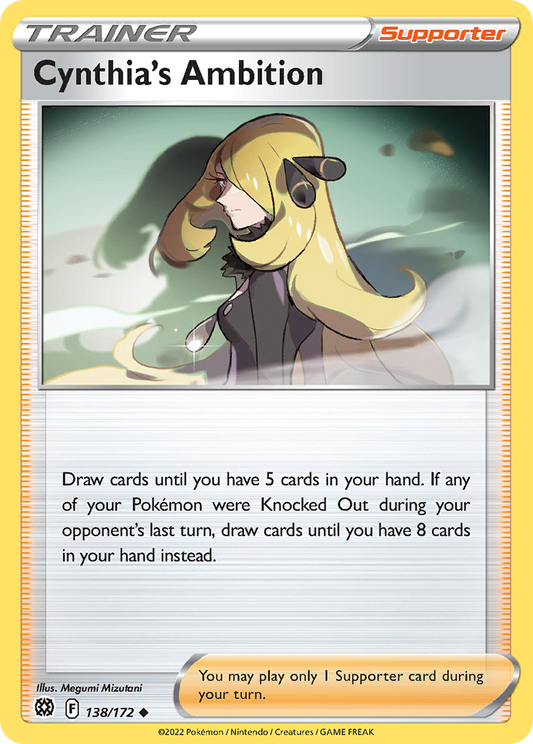 Cynthia's Ambition 138/172 Uncommon | Brilliant Stars | Pokemon Card