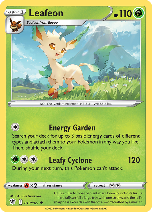 Leafeon 13/189 Rare | Astral Radiance | Pokemon Card