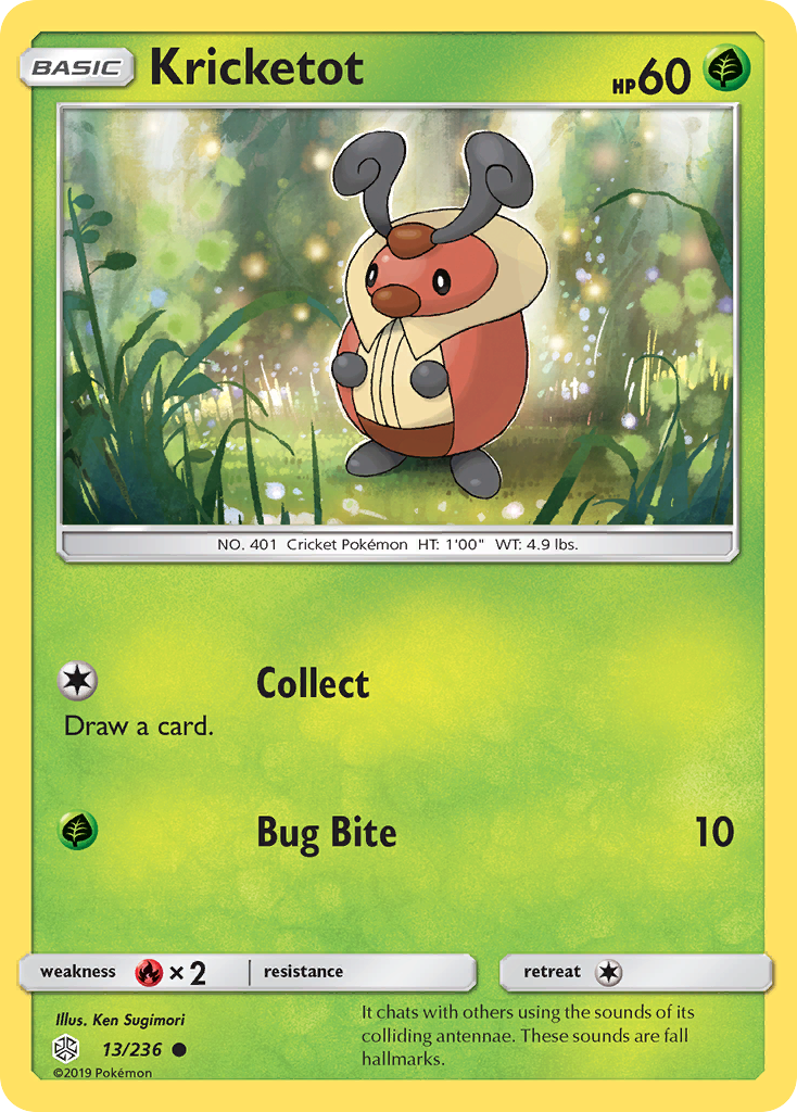 Kricketot 13/236 Common | Cosmic Eclipse | Pokemon Card