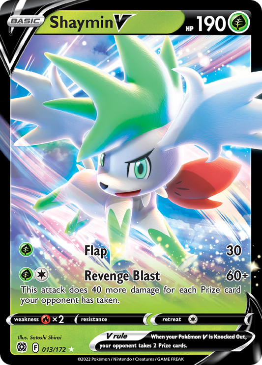 Shaymin V 13/172 Rare Holo V | Brilliant Stars | Pokemon Card