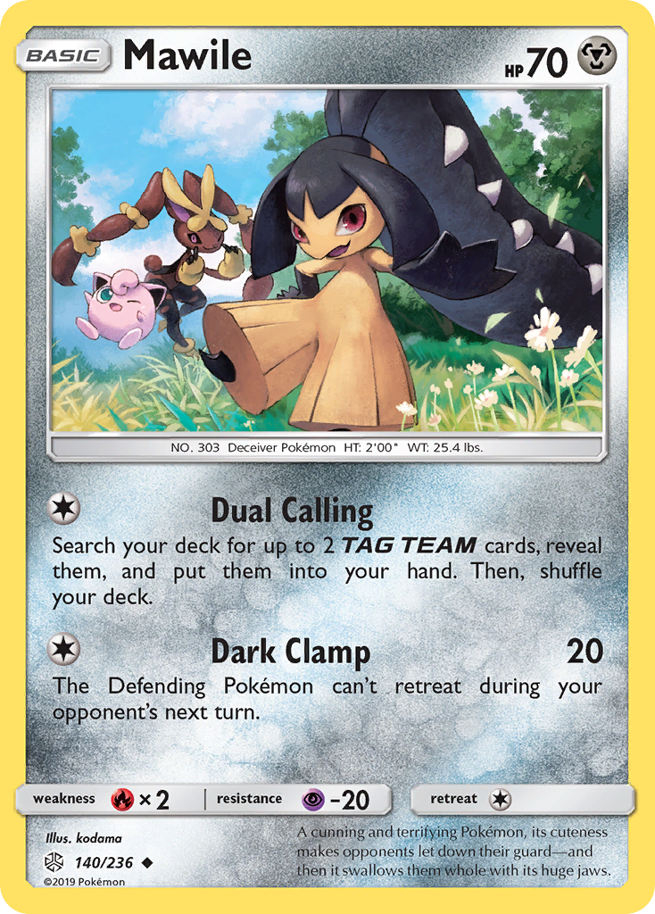 Mawile 140/236 Uncommon | Cosmic Eclipse | Pokemon Card