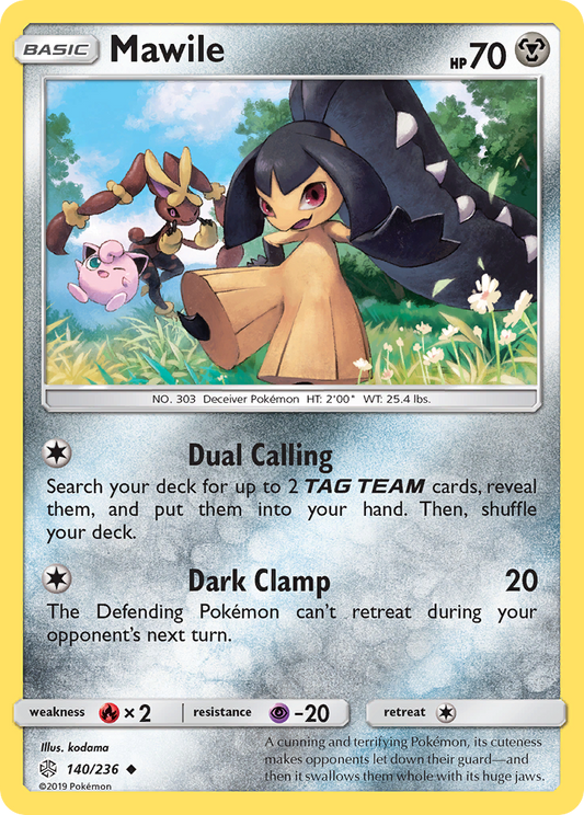 Mawile 140/236 Uncommon | Cosmic Eclipse | Pokemon Card