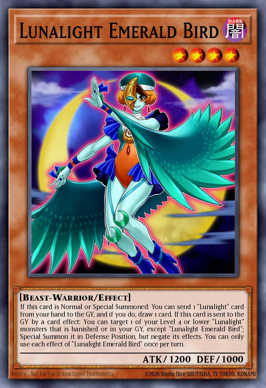 Lunalight Emerald Bird - LED4-EN046 Rare | Yu-Gi-Oh! Card