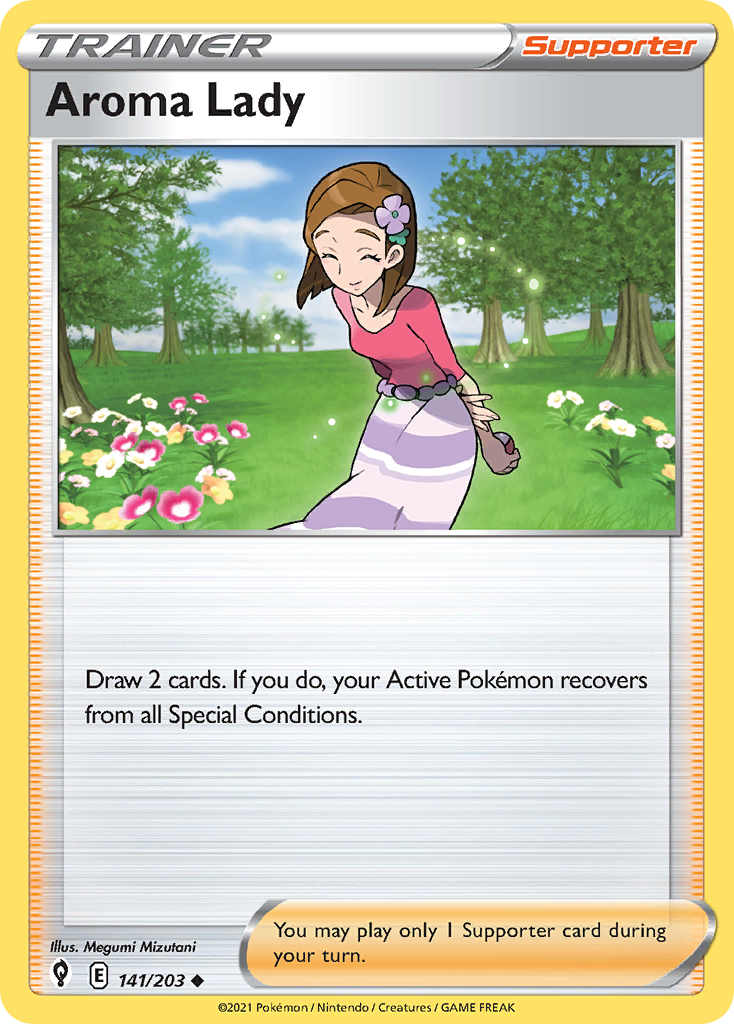 Aroma Lady 141/203 Uncommon | Evolving Skies | Pokemon Card