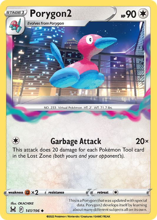 Porygon2 141/196 Uncommon | Lost Origin | Pokemon Card