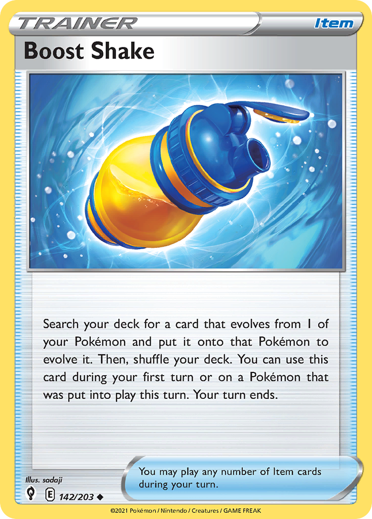 Boost Shake 142/203 Uncommon | Evolving Skies | Pokemon Card