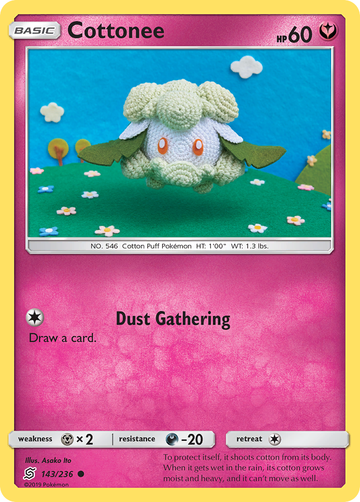 Cottonee 143/236 Common | Unified Minds | Pokemon Card