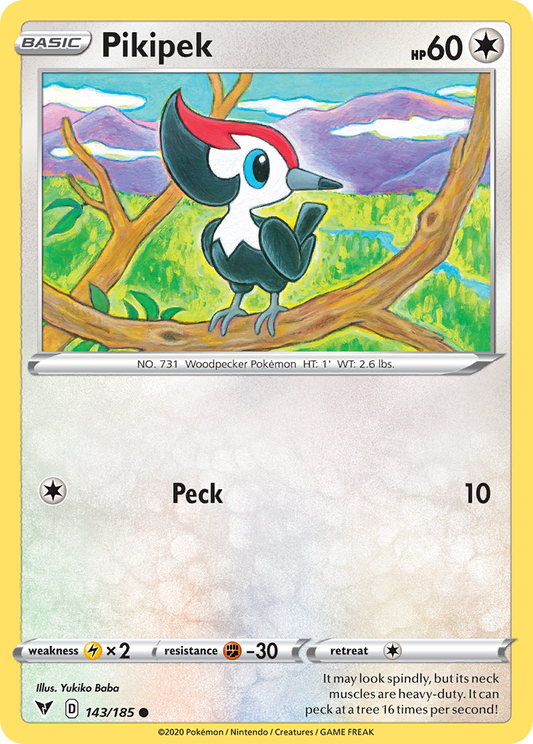 Pikipek 143/185 Common | Vivid Voltage | Pokemon Card