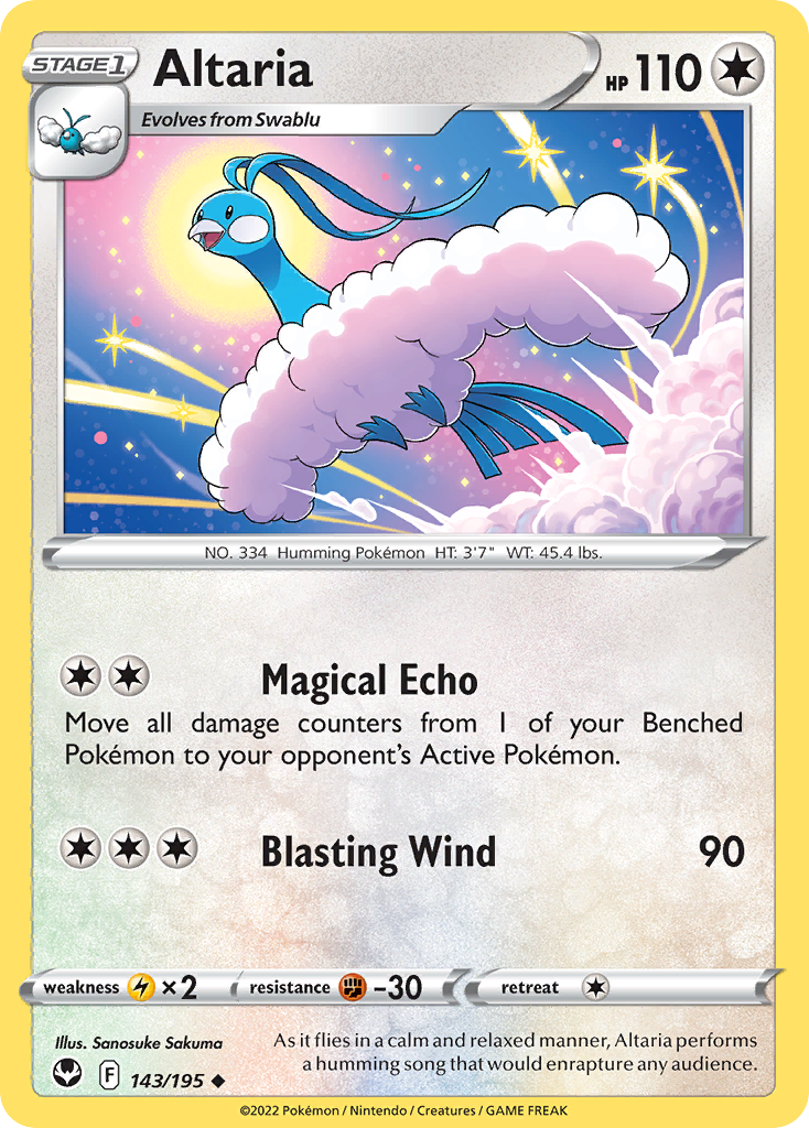 Altaria 143/195 Uncommon | Silver Tempest | Pokemon Card