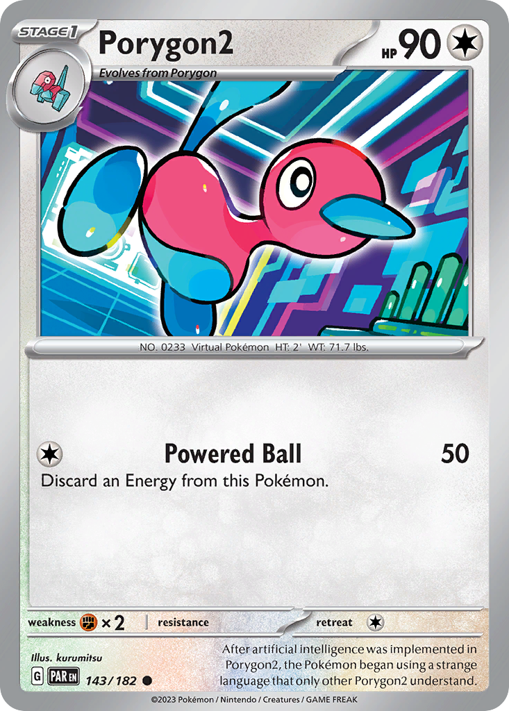 Porygon2 143/182 Common | Paradox Rift | Pokemon Card