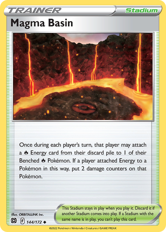 Magma Basin 144/172 Uncommon | Brilliant Stars | Pokemon Card