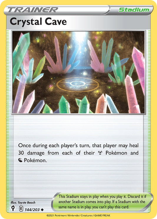 Crystal Cave 144/203 Uncommon | Evolving Skies | Pokemon Card