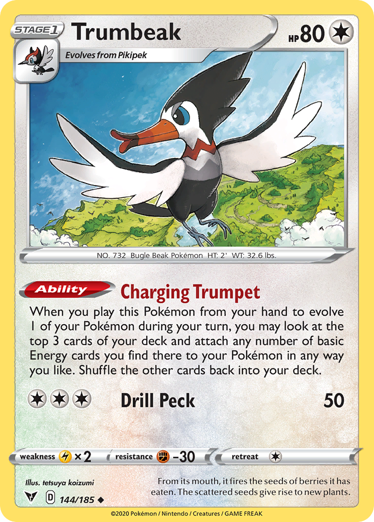 Trumbeak 144/185 Uncommon | Vivid Voltage | Pokemon Card