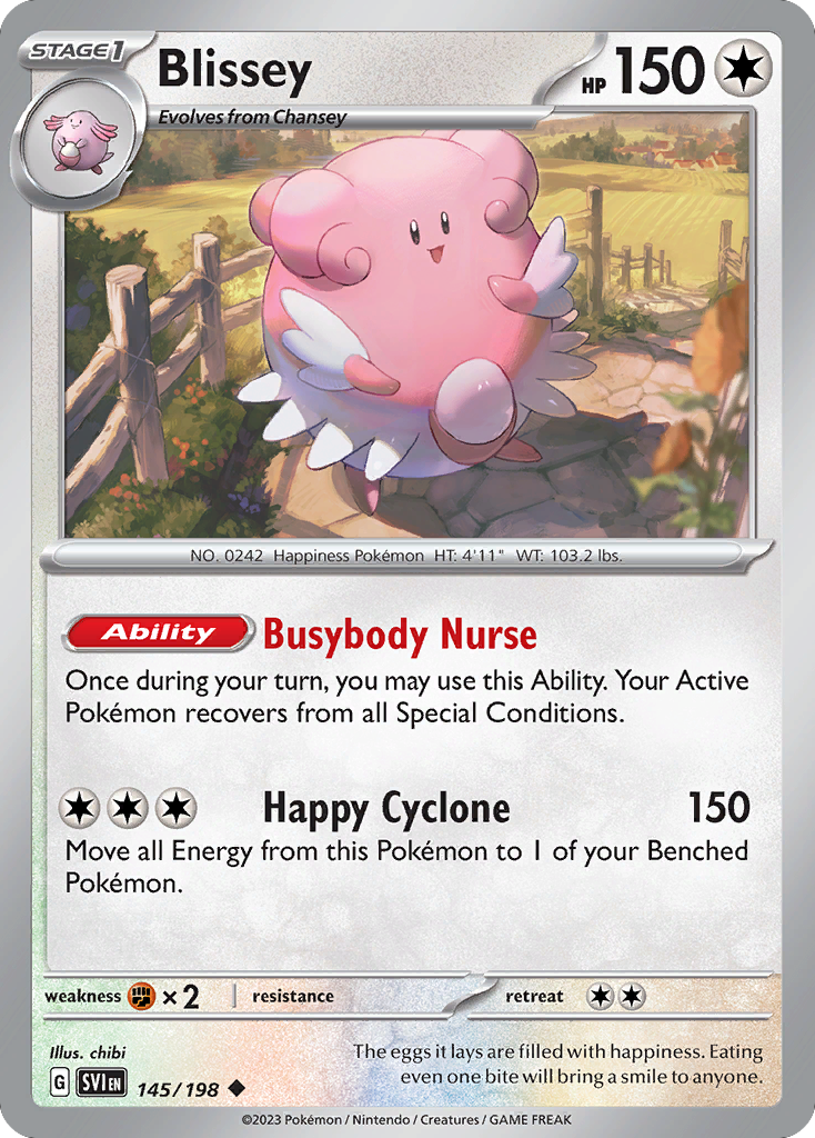 Blissey 145/198 Uncommon | Scarlet & Violet | Pokemon Card