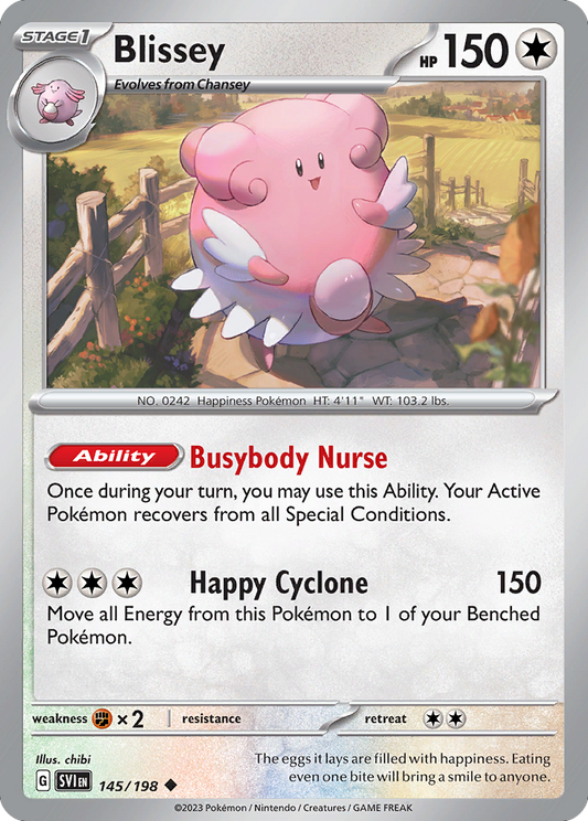 Blissey 145/198 Uncommon | Scarlet & Violet | Pokemon Card