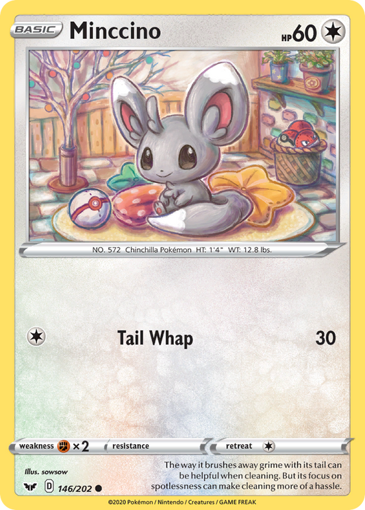 Minccino 146/202 Common | Sword & Shield | Pokemon Card