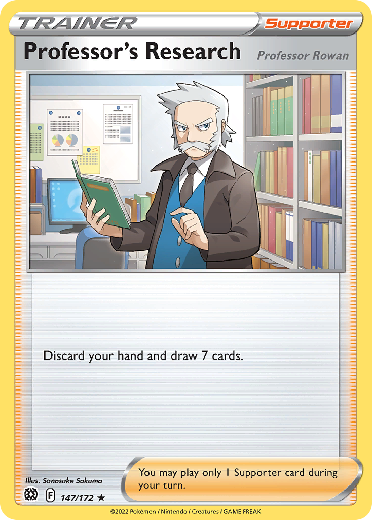 Professor's Research 147/172 Rare Holo | Brilliant Stars | Pokemon Card