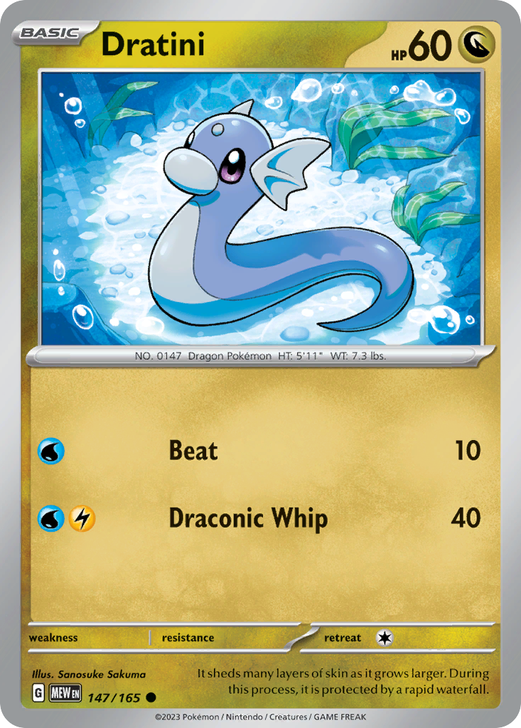 Dratini 147/165 Common | 151 | Pokemon Card