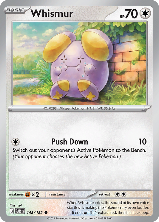 Whismur 148/182 Common | Paradox Rift | Pokemon Card