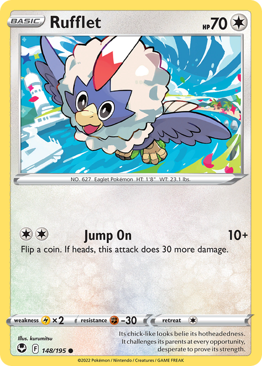 Rufflet 148/195 Common | Silver Tempest | Pokemon Card